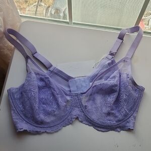 HSIA 40C Lavender Lace Underwire Bra